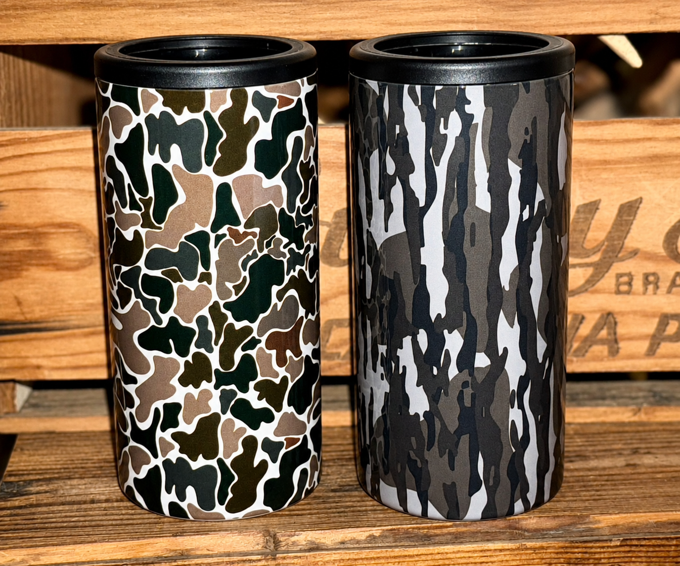 SKINNY CAMO CAN COOLERS
