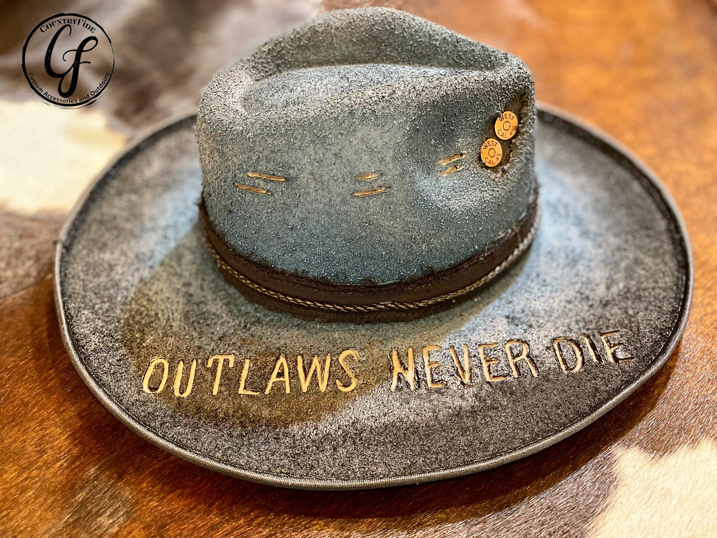 OUTLAW FEDORA - CountryFide Custom Accessories and Outdoors