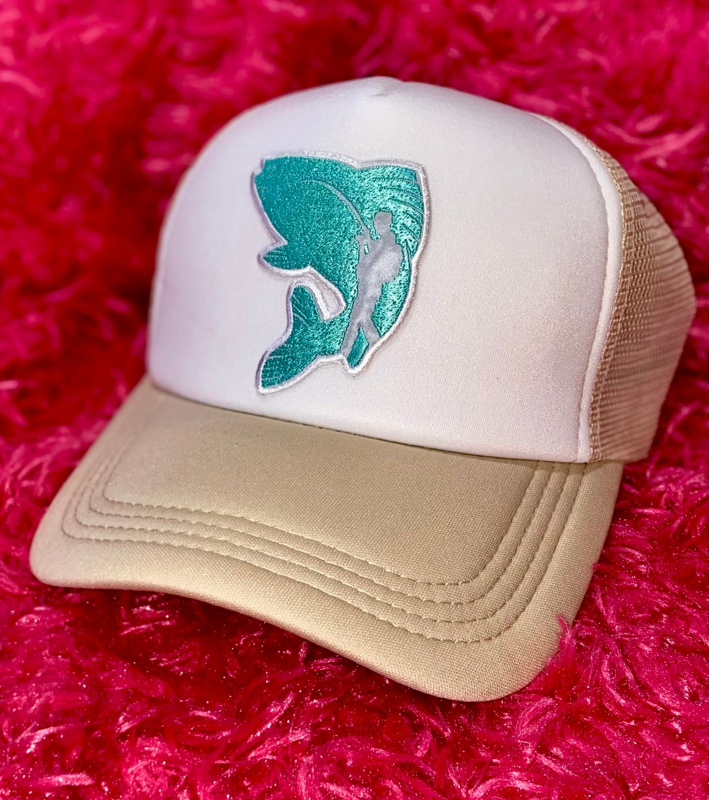TURQUOISE FISH FOAM FRONT CAP - CountryFide Custom Accessories and Outdoors