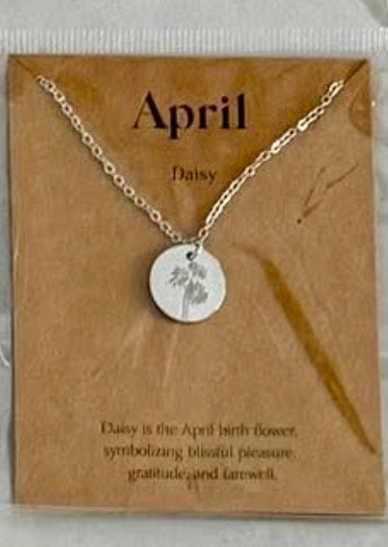 BIRTH MONTH FLOWER NECKLACES
