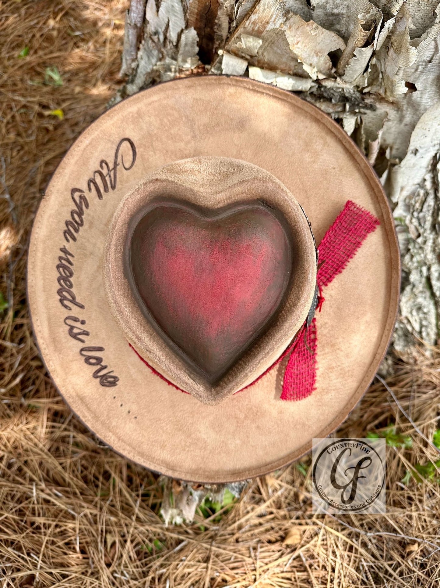 ALL YOU NEED IS LOVE FEDORA - CountryFide Custom Accessories and Outdoors