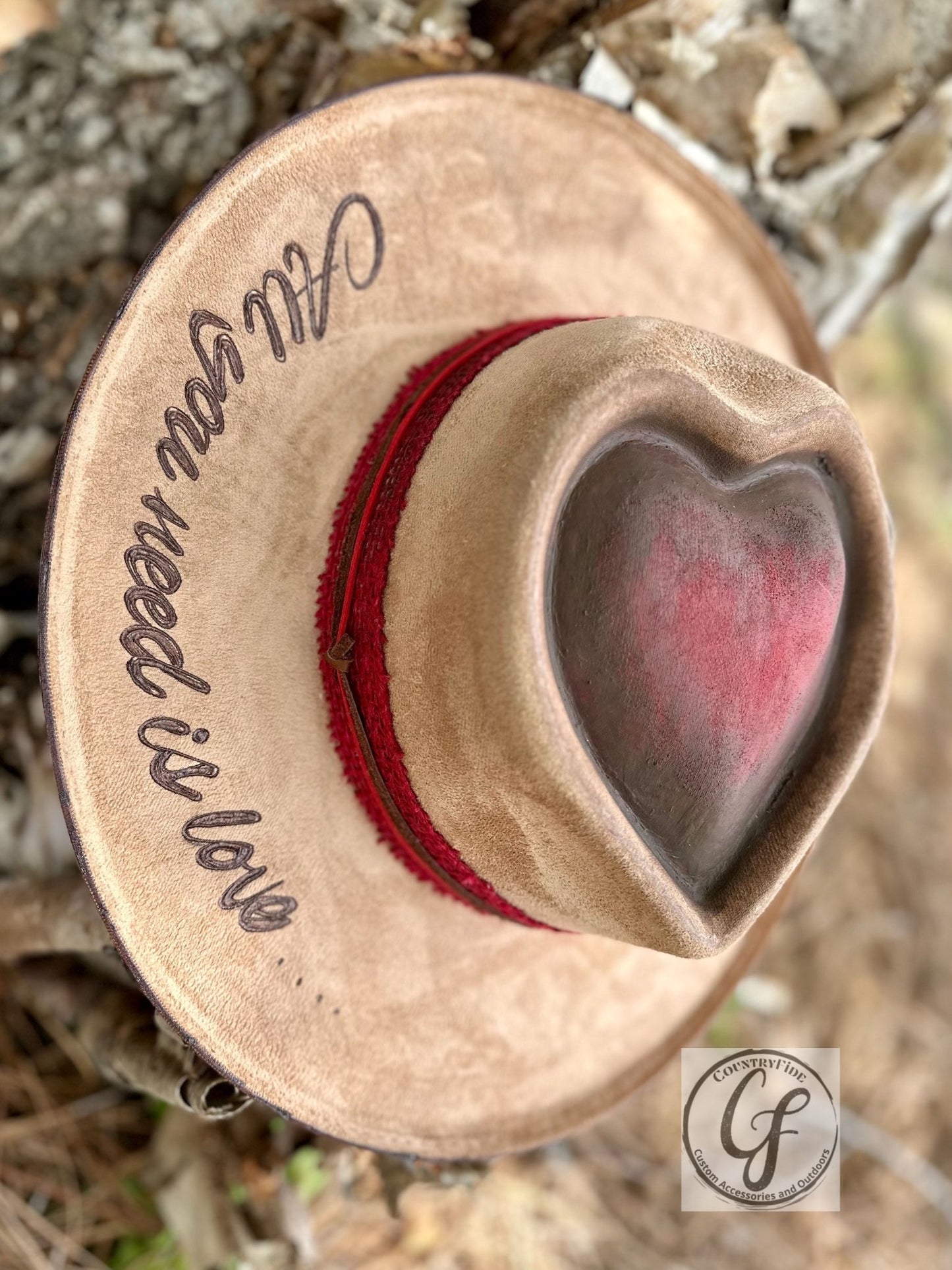 ALL YOU NEED IS LOVE FEDORA - CountryFide Custom Accessories and Outdoors