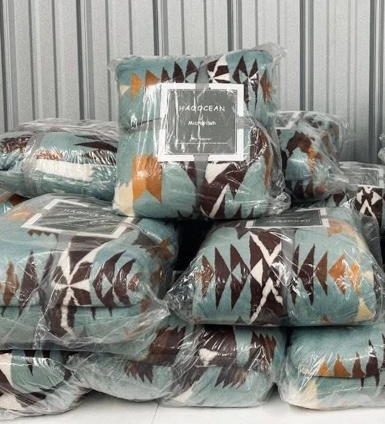 AZTEC PLUSH BLANKET - CountryFide Custom Accessories and Outdoors