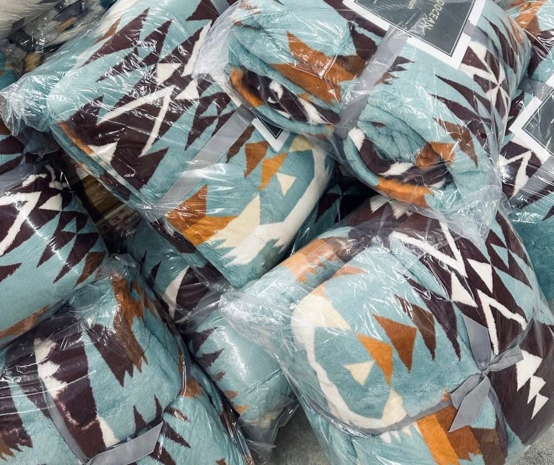 AZTEC PLUSH BLANKET - CountryFide Custom Accessories and Outdoors