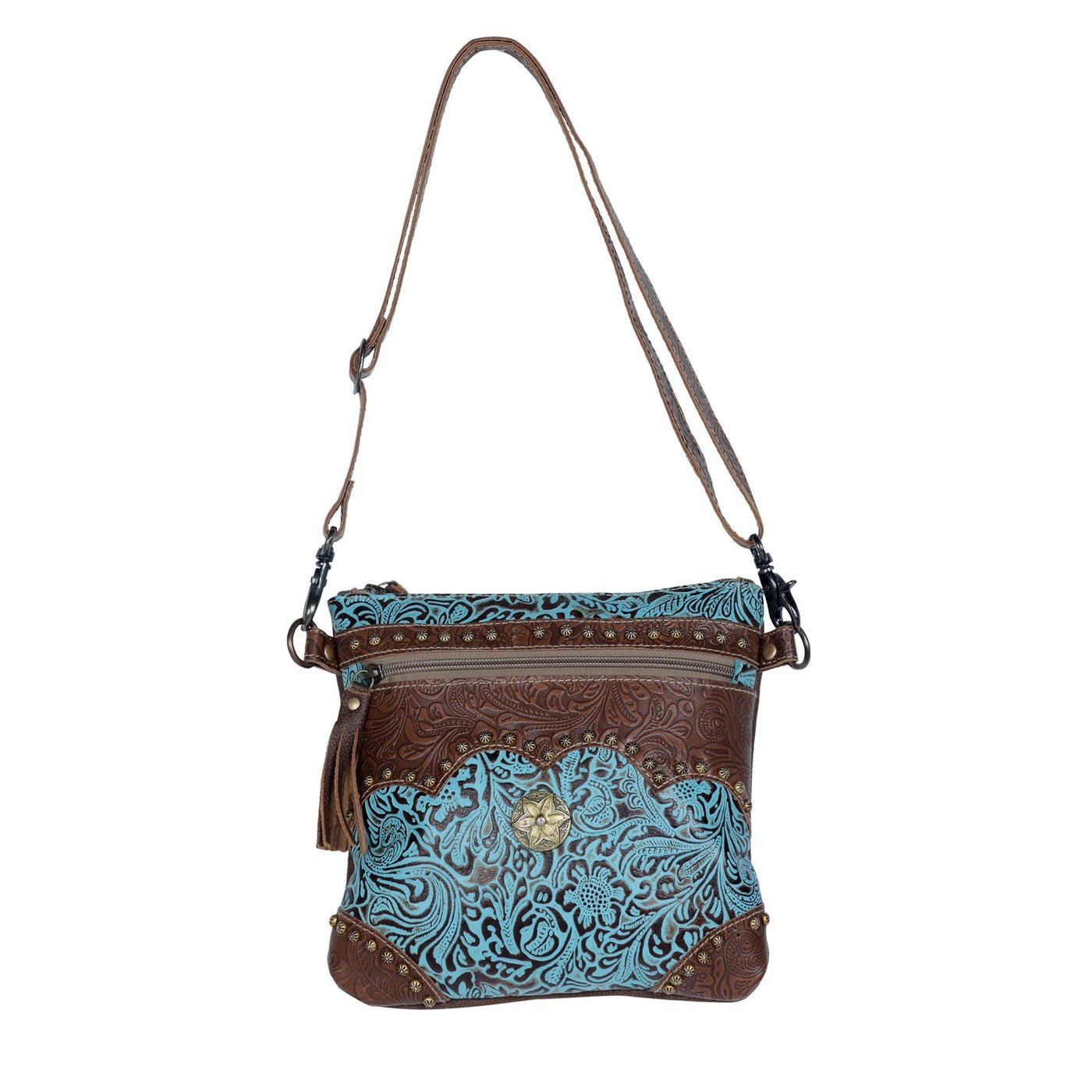 Azure Aesthetic Leather Bag - CountryFide Custom Accessories and Outdoors