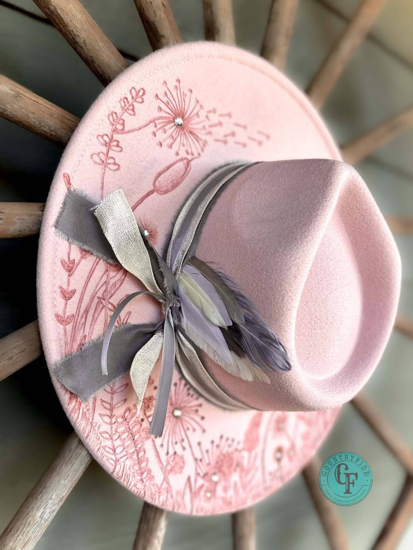 BEAUTIFUL, FIERCE AND FREE FEDORA - CountryFide Custom Accessories and Outdoors