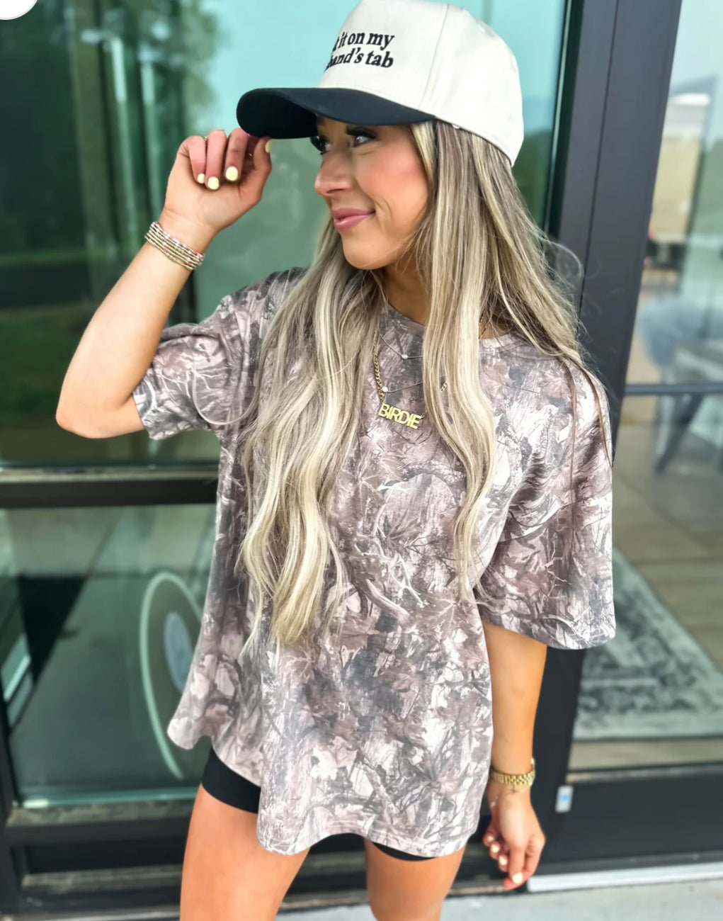 Birdie Dark Camo Oversized Tee - CountryFide Custom Accessories and Outdoors