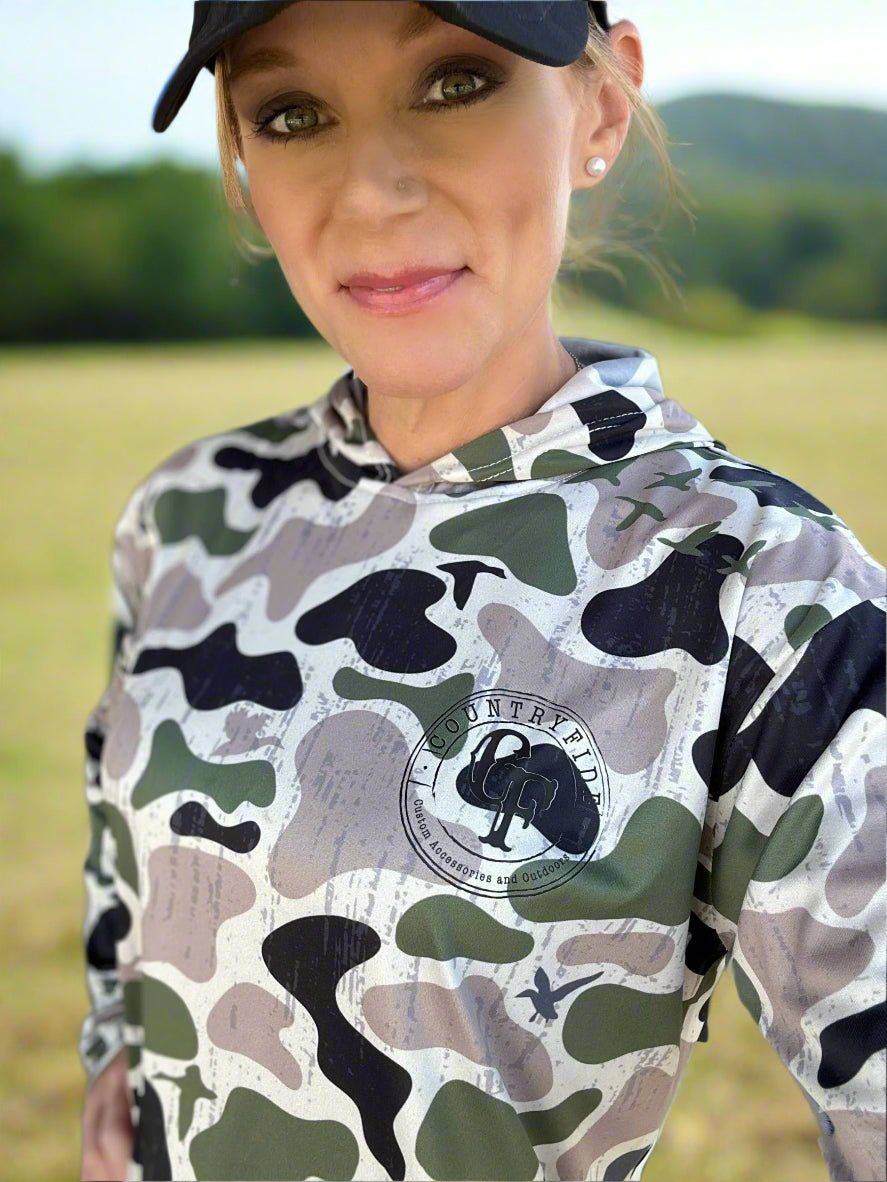 CF CAMO DRI FIT HOODIE PULLOVER - CountryFide Custom Accessories and Outdoors