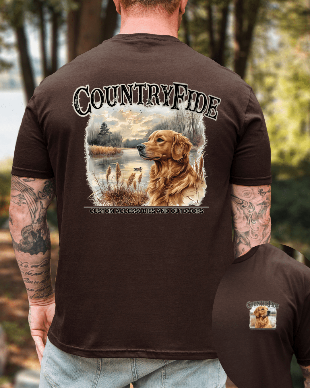 CF GOLDEN RETRIEVER TEE - CountryFide Custom Accessories and Outdoors