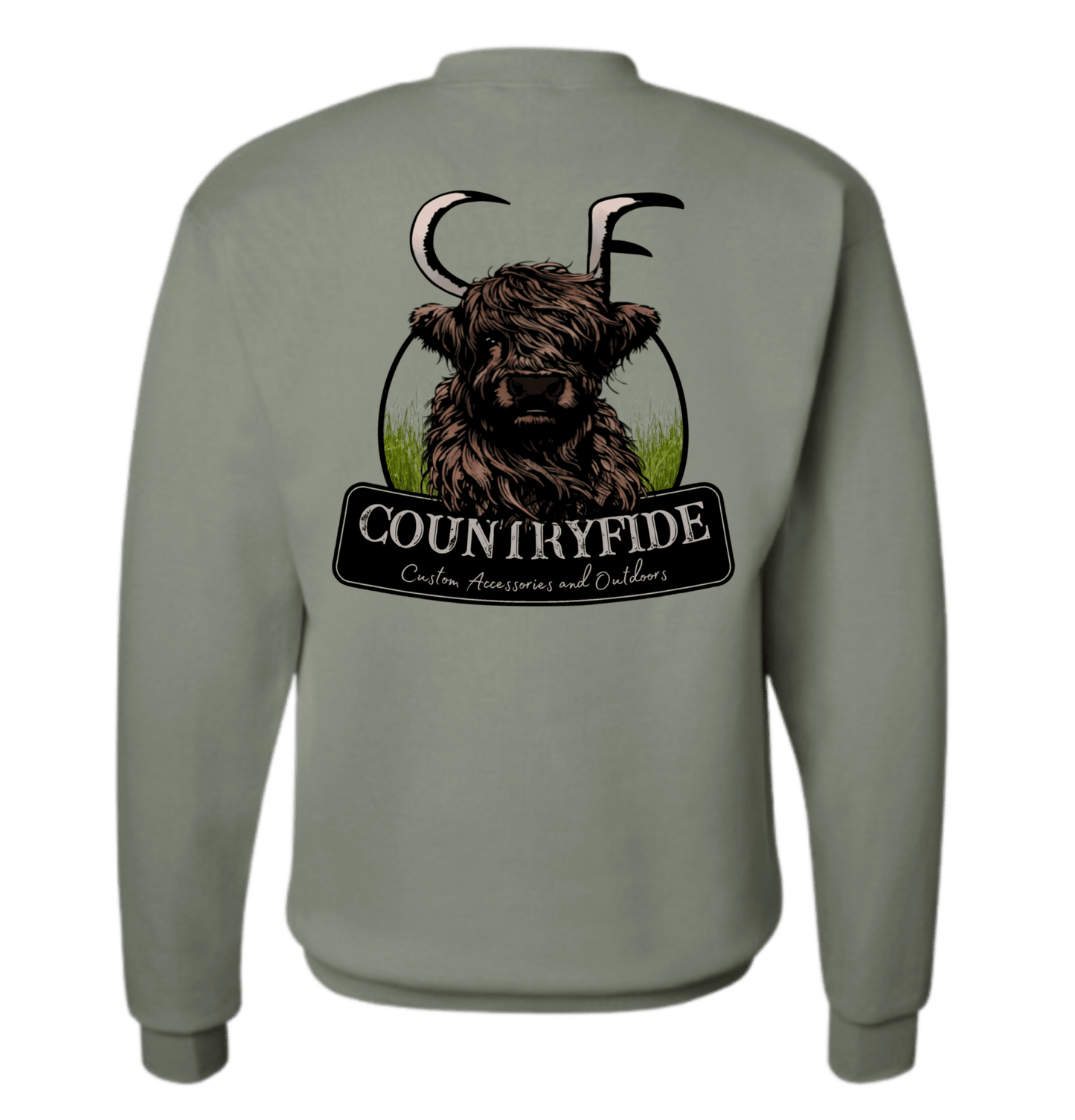 CF HIGHLAND HORNED - Tee/Crew Exclusive - CountryFide Custom Accessories and Outdoors
