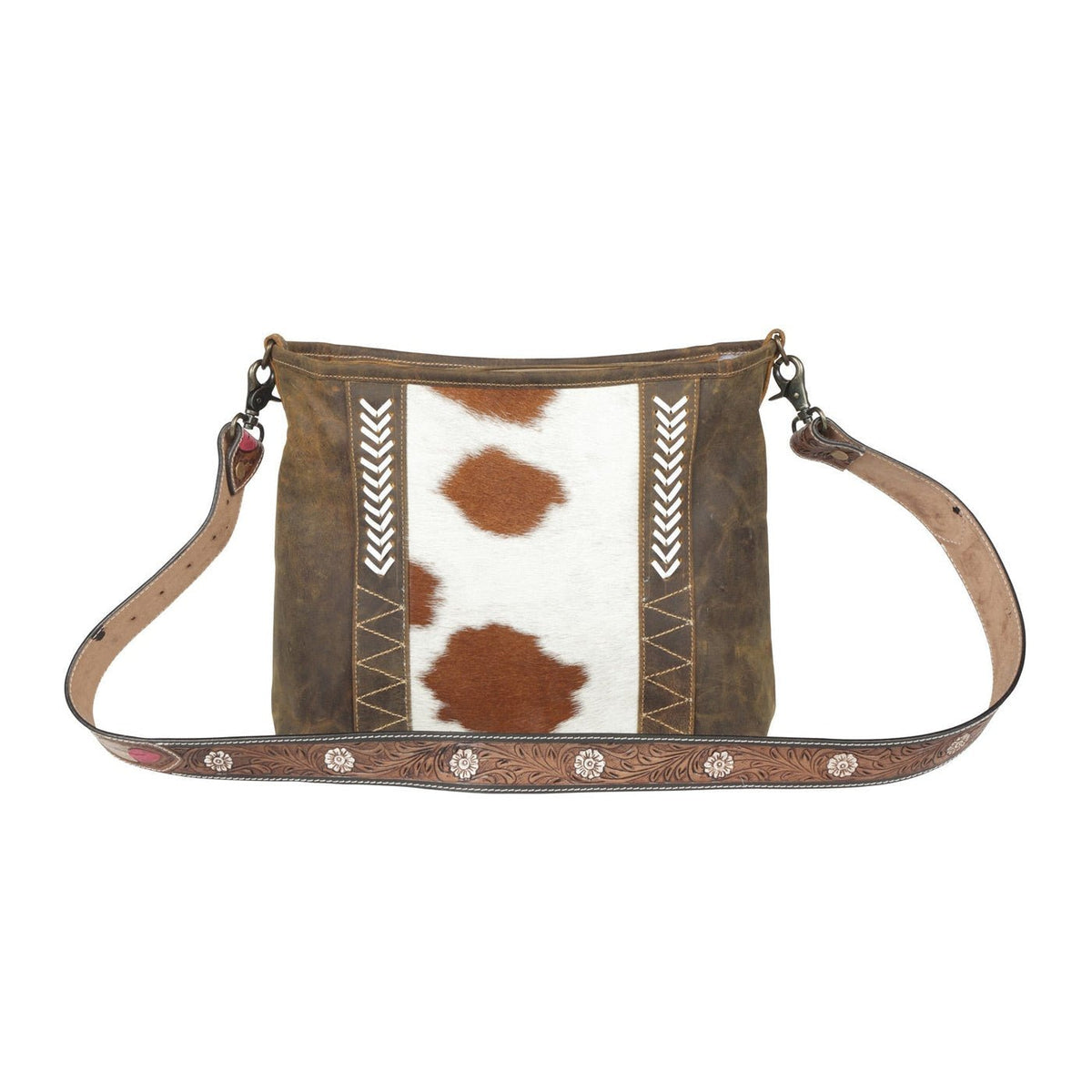 Cornell Rose Leather & Hairon Bag by Myra - CountryFide Custom Accessories and Outdoors