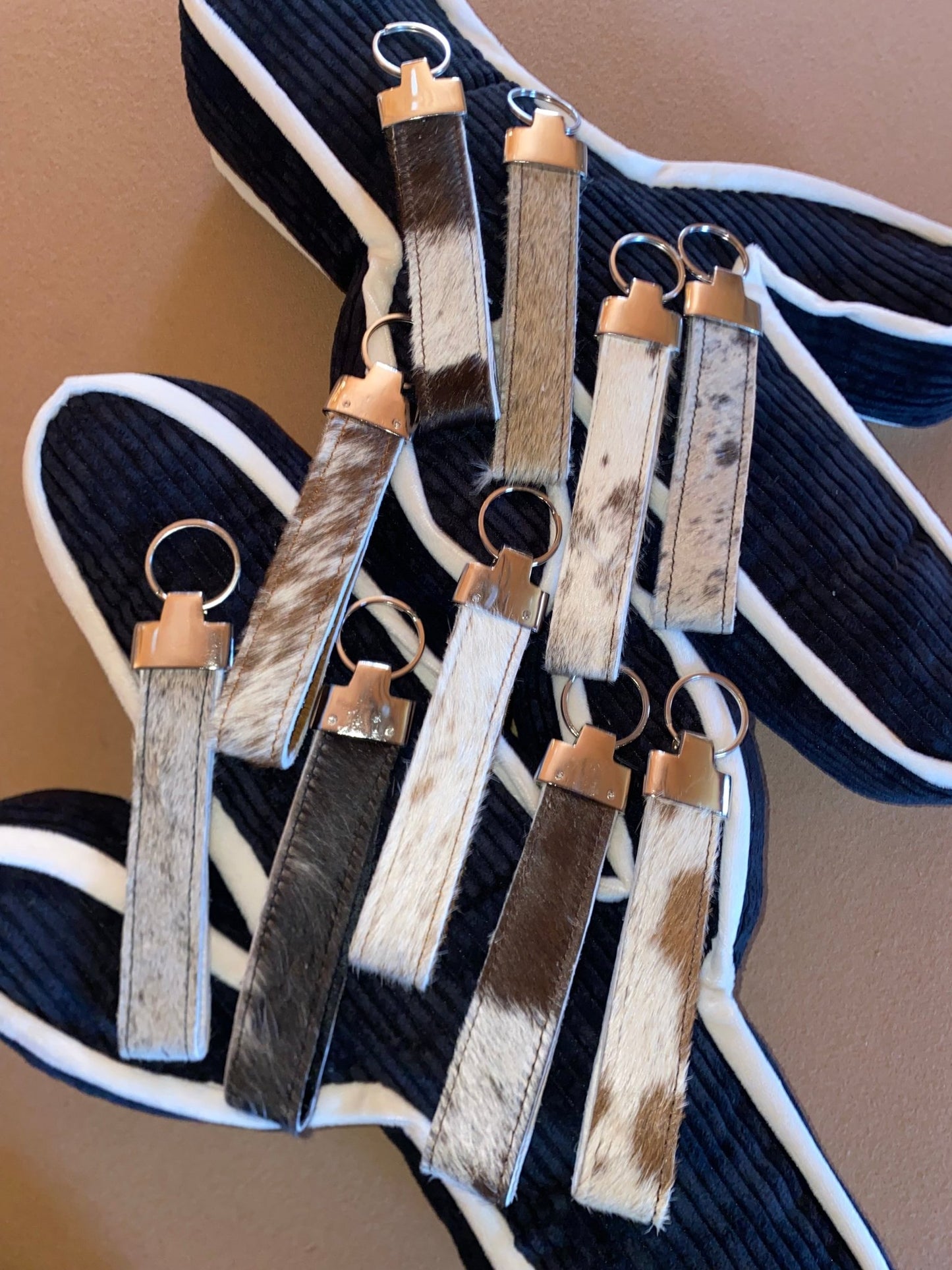 COWHIDE WRISTLET KEYCHAINS - CountryFide Custom Accessories and Outdoors