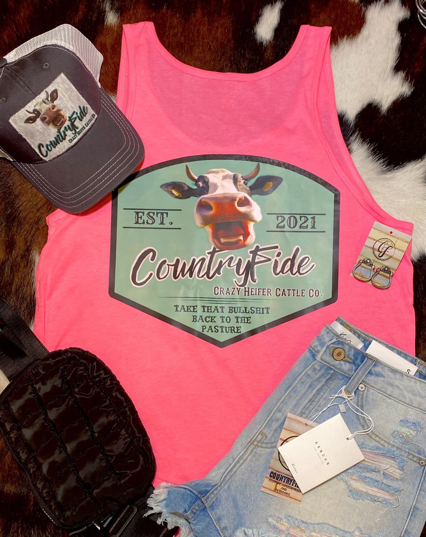 CRAZY HEIFER TANK - CountryFide Custom Accessories and Outdoors