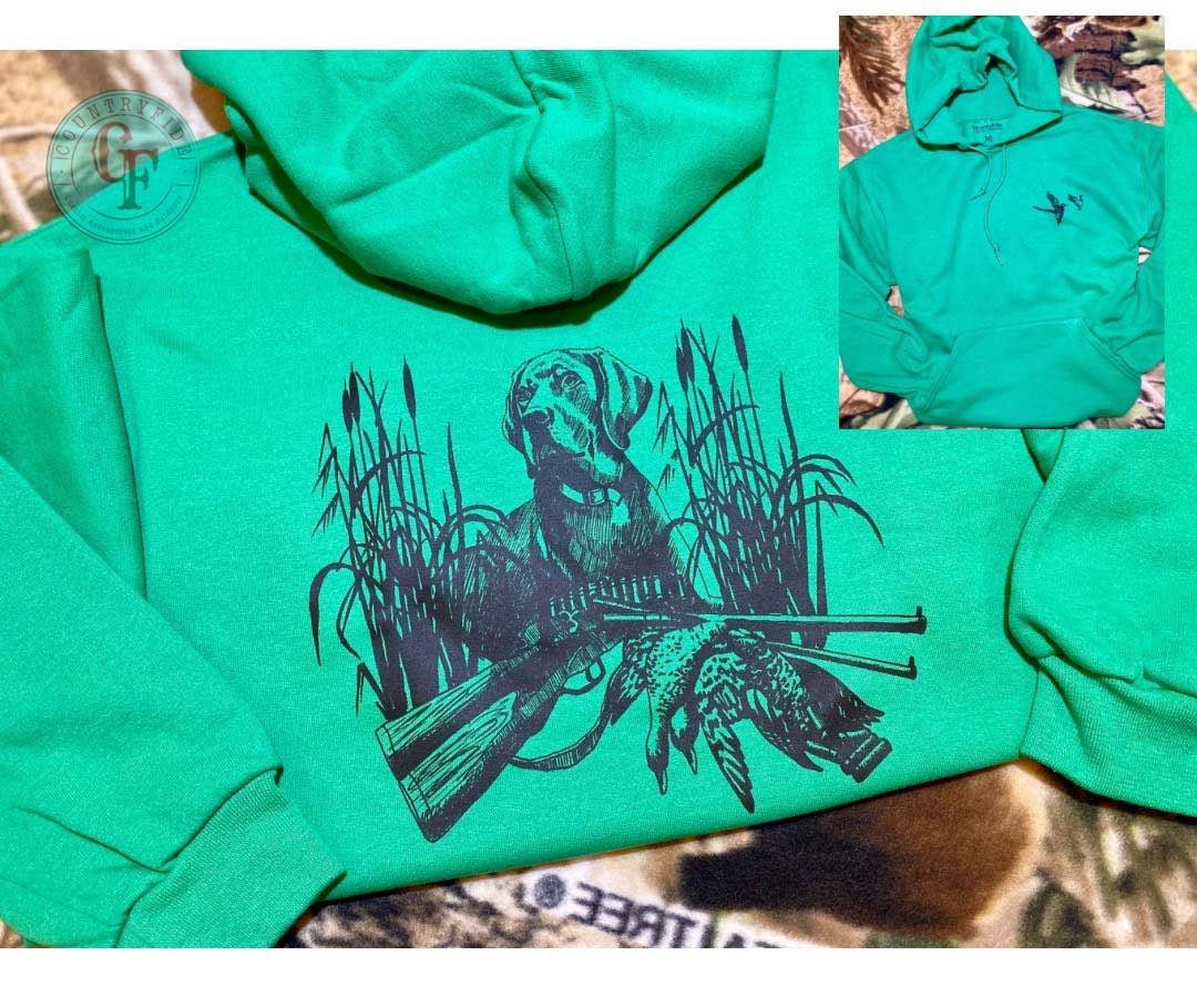 DUCK HUNTING LAB HOODIE - CountryFide Custom Accessories and Outdoors