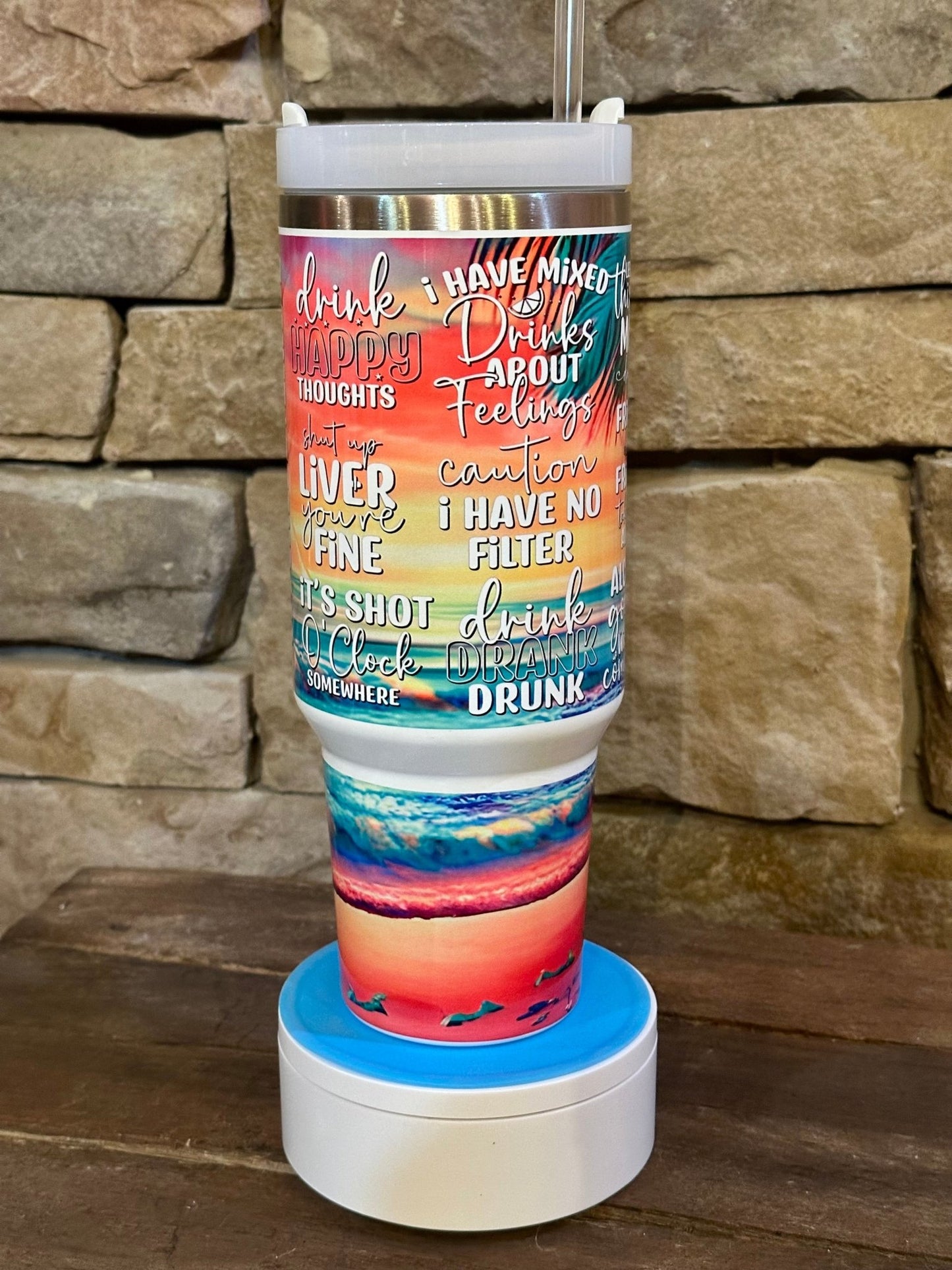 EMOTIONAL SUPPORT BEVERAGE TUMBLER - 40oz - CountryFide Custom Accessories and Outdoors