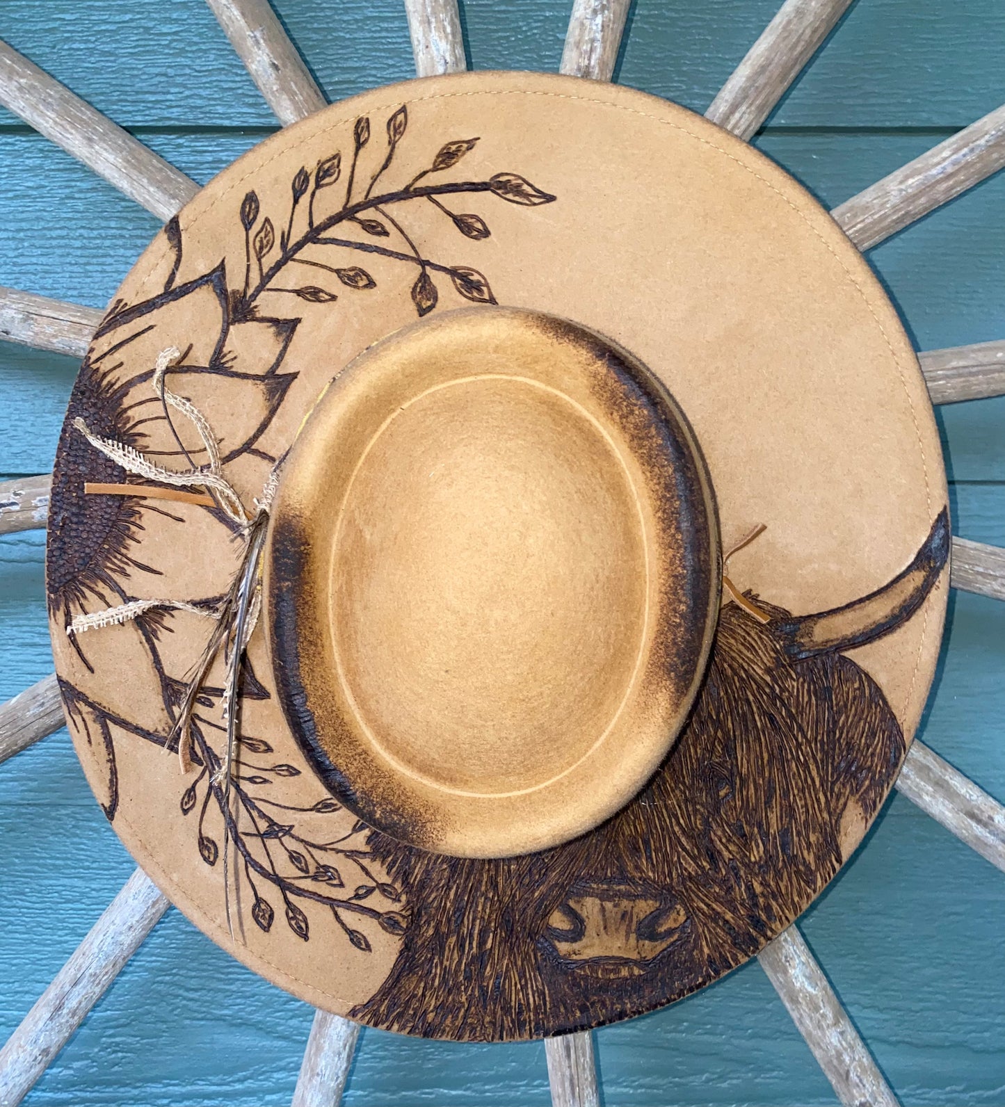 Sunflower Highland Fedora - CountryFide Custom Accessories and Outdoors
