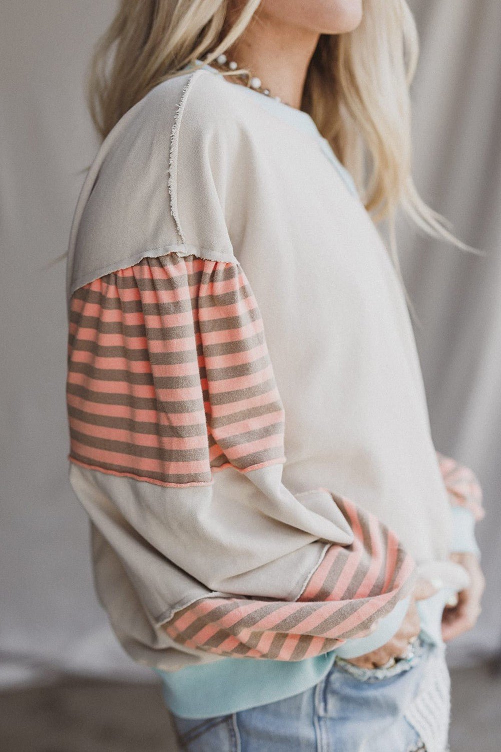 Jet Stream Striped Colorblock Patchwork Sweatshirt - CountryFide Custom Accessories and Outdoors