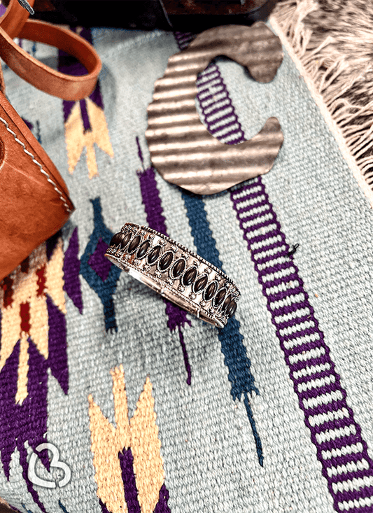 Jillian Metal Stretch Bracelet in Black - CountryFide Custom Accessories and Outdoors