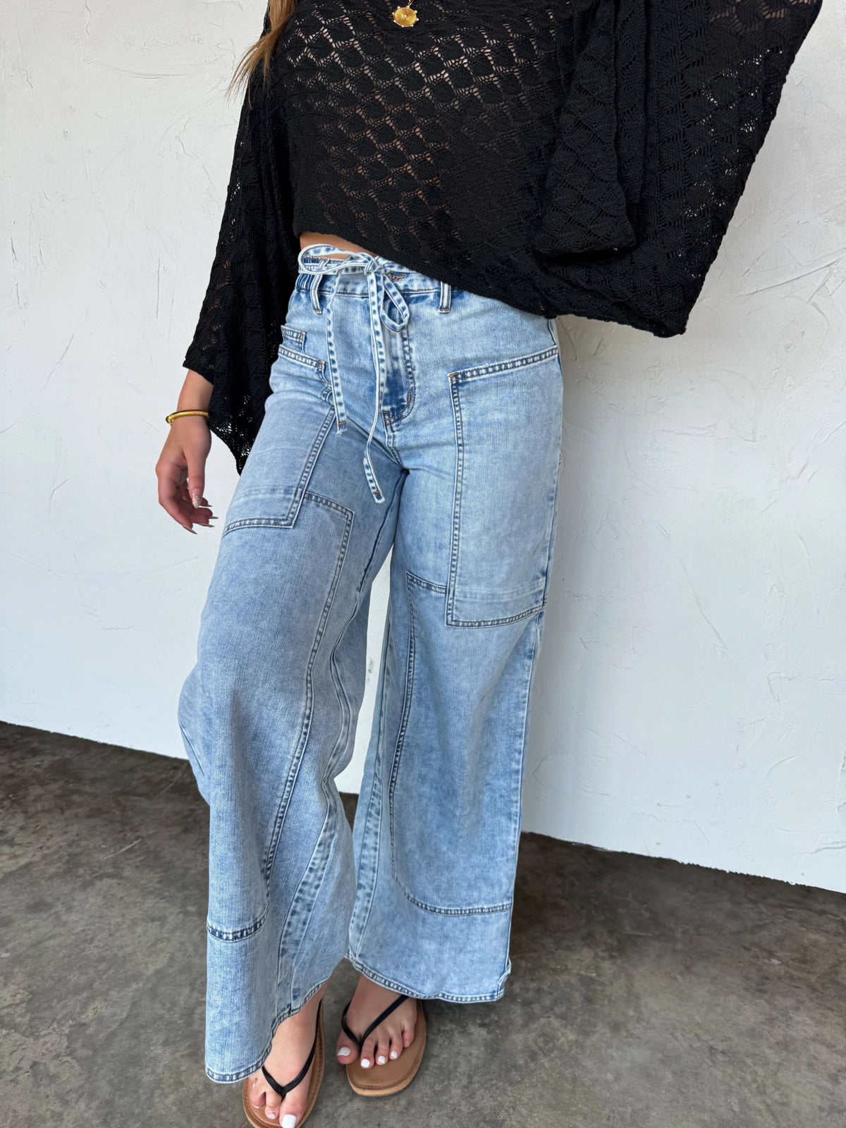 JOVIE TIE WAIST JEANS by Blakeley - CountryFide Custom Accessories and Outdoors