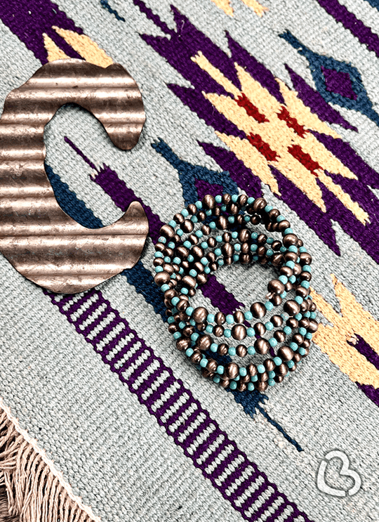 Juliet Wrap Around Navajo Pearl Bracelet in Turquoise - CountryFide Custom Accessories and Outdoors