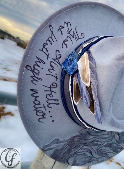 JUST HIGH WATER FEDORA - CountryFide Custom Accessories and Outdoors