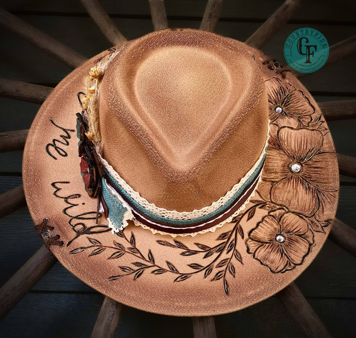 LEAVE ME WILD FEDORA - CountryFide Custom Accessories and Outdoors