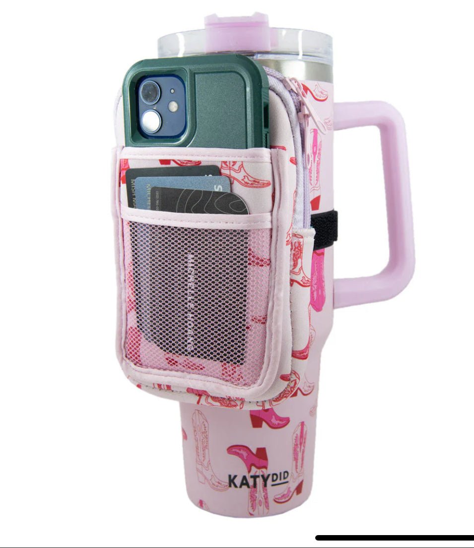 LIGHT PINK WESTERN BOOTS 40oz With Matching Pouch - CountryFide Custom Accessories and Outdoors