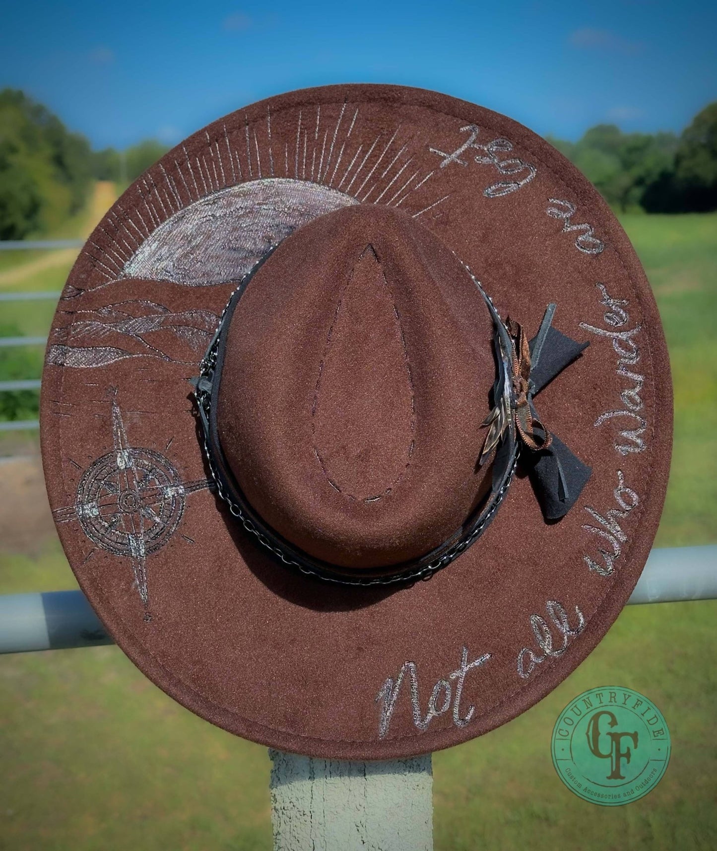 NOT ALL WHO WANDER ARE LOST FEDORA - CountryFide Custom Accessories and Outdoors