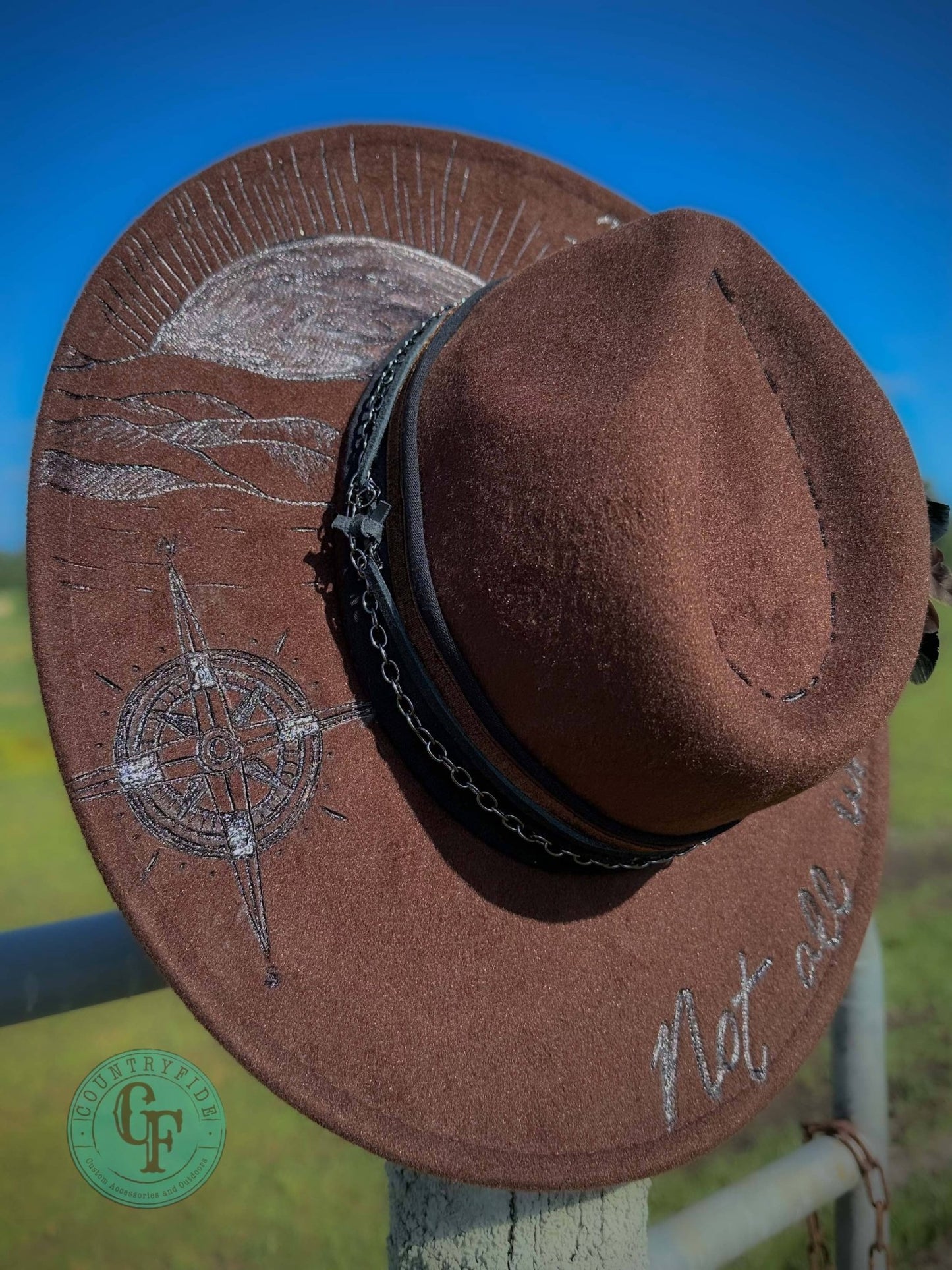 NOT ALL WHO WANDER ARE LOST FEDORA - CountryFide Custom Accessories and Outdoors