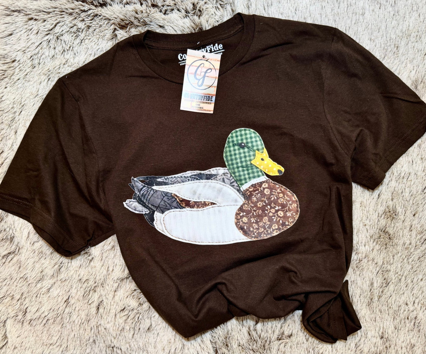 PATCHWORK DUCK TEE - CountryFide Custom Accessories and Outdoors
