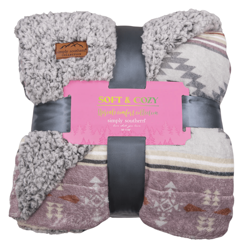 Simply Southern Soft & Cozy Blanket - Aztec - CountryFide Custom Accessories and Outdoors
