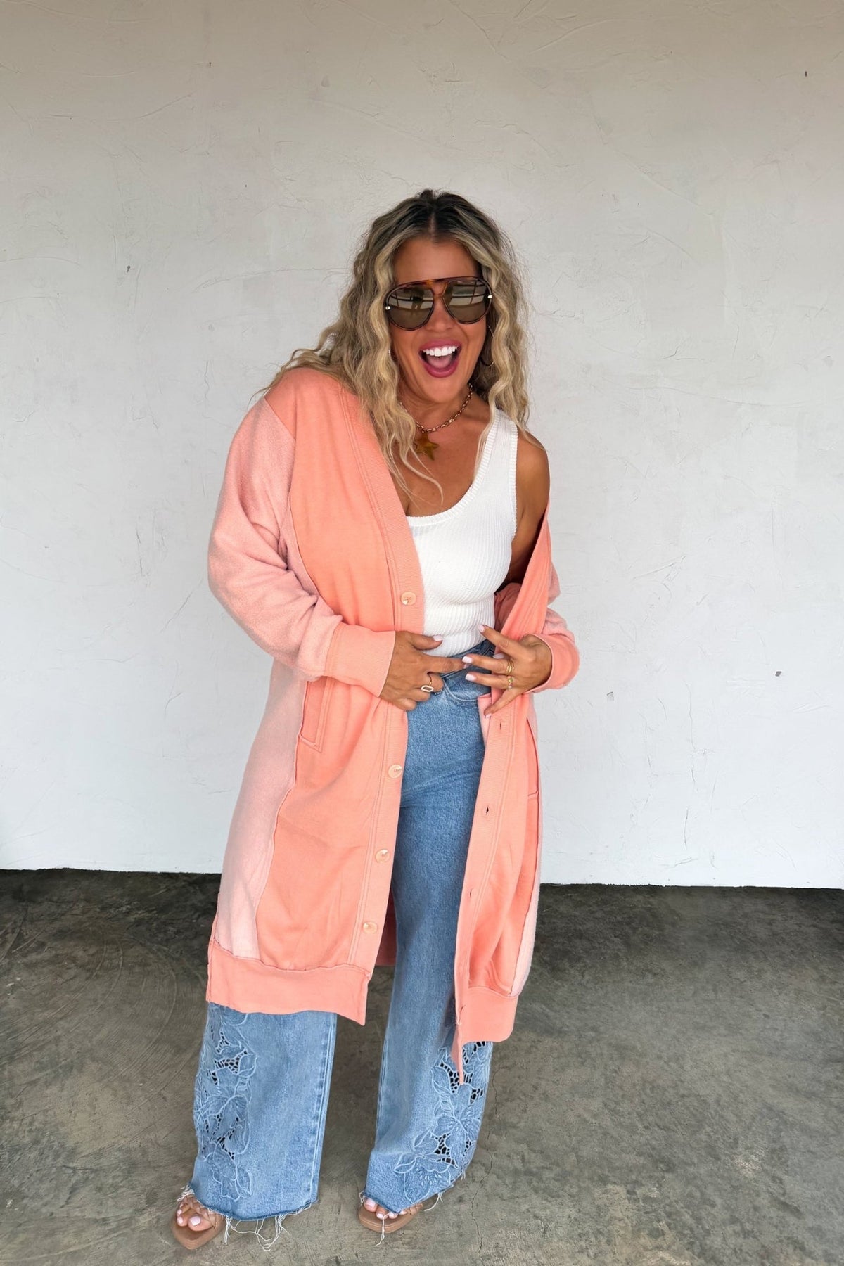 SPRING DESI SWEATSHIRT CARDIGAN - CountryFide Custom Accessories and Outdoors