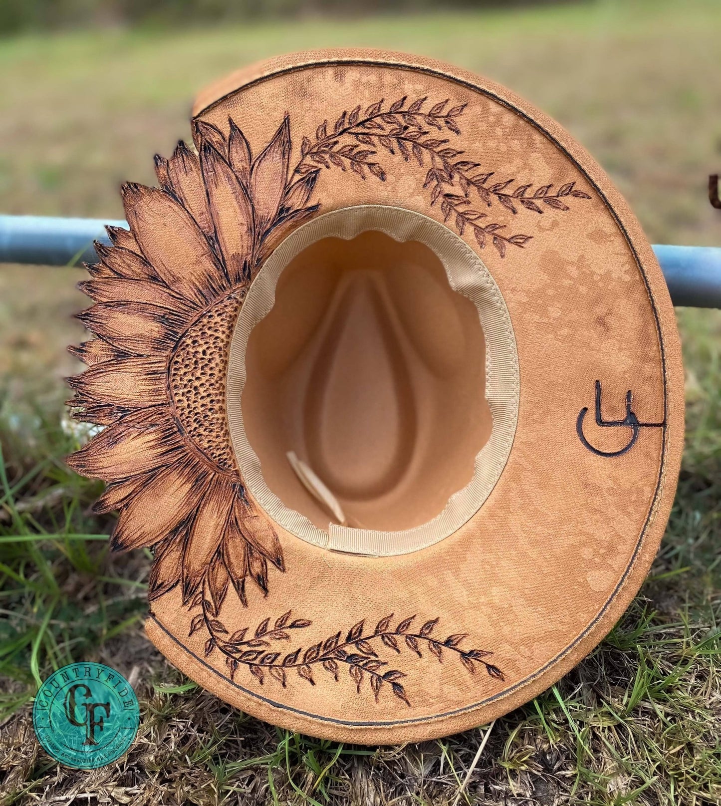 STAY WILD SUNFLOWER FEDORA - CountryFide Custom Accessories and Outdoors