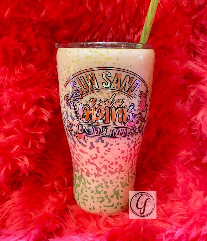SUN, SAND AND A DRINK IN MY HAND - CountryFide Custom Accessories and Outdoors
