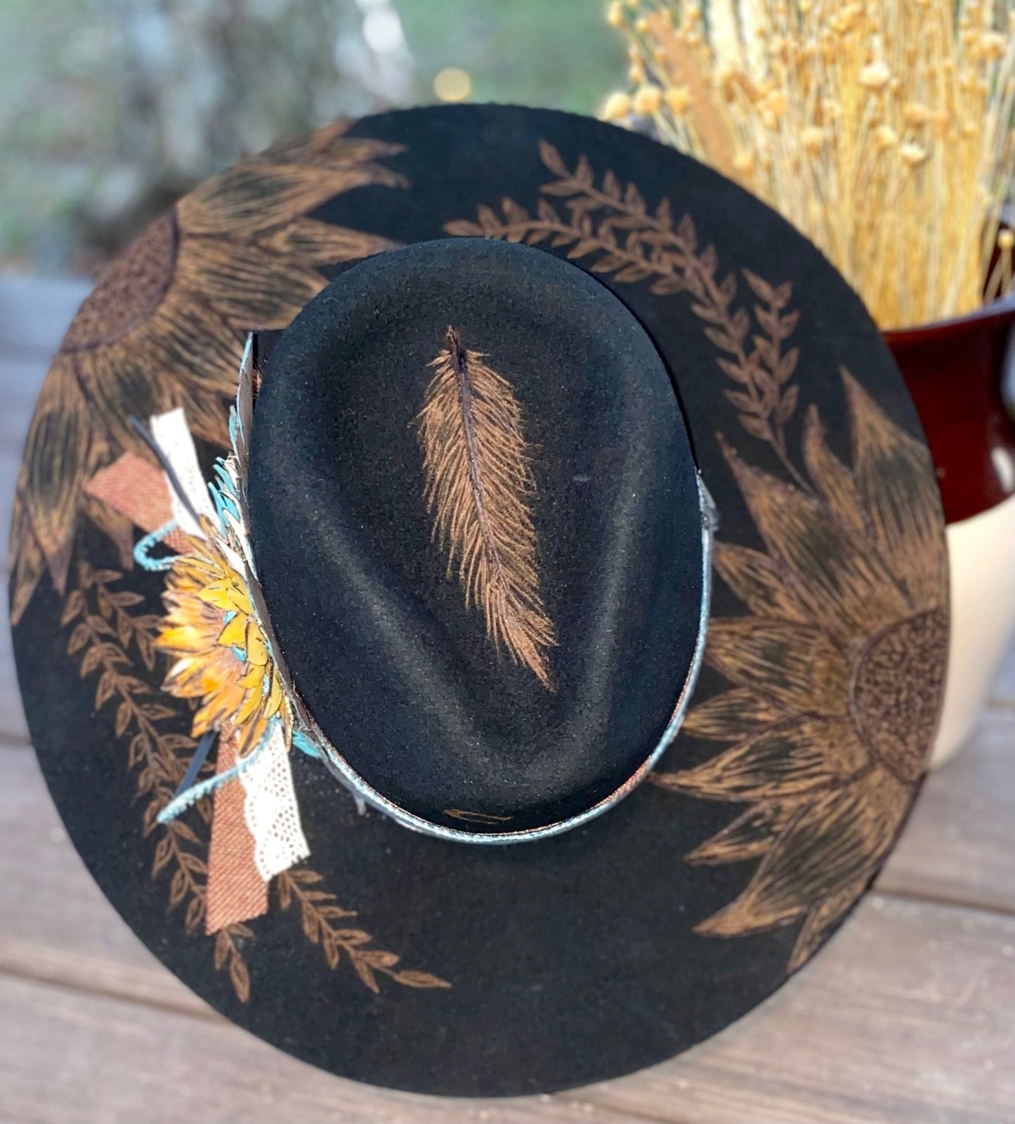 SUNFLOWER DREAMS FEDORA - CountryFide Custom Accessories and Outdoors