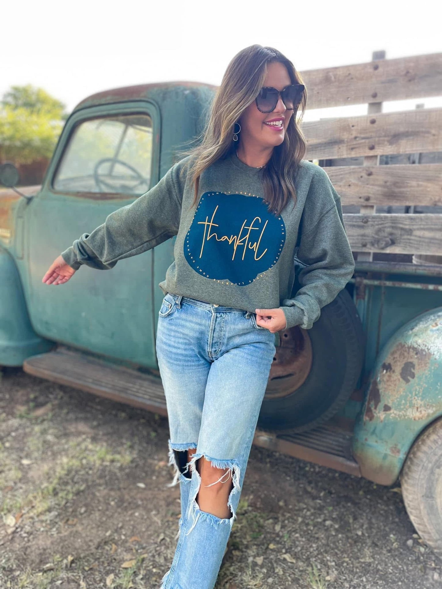 THANKFUL FLEECE SWEATSHIRT ** PREORDER - CountryFide Custom Accessories and Outdoors
