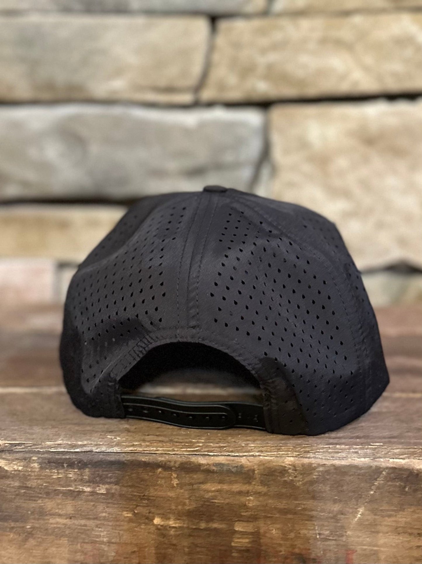 WATERPROOF CAP WITH LEATHER FISHING PATCH - CountryFide Custom Accessories and Outdoors