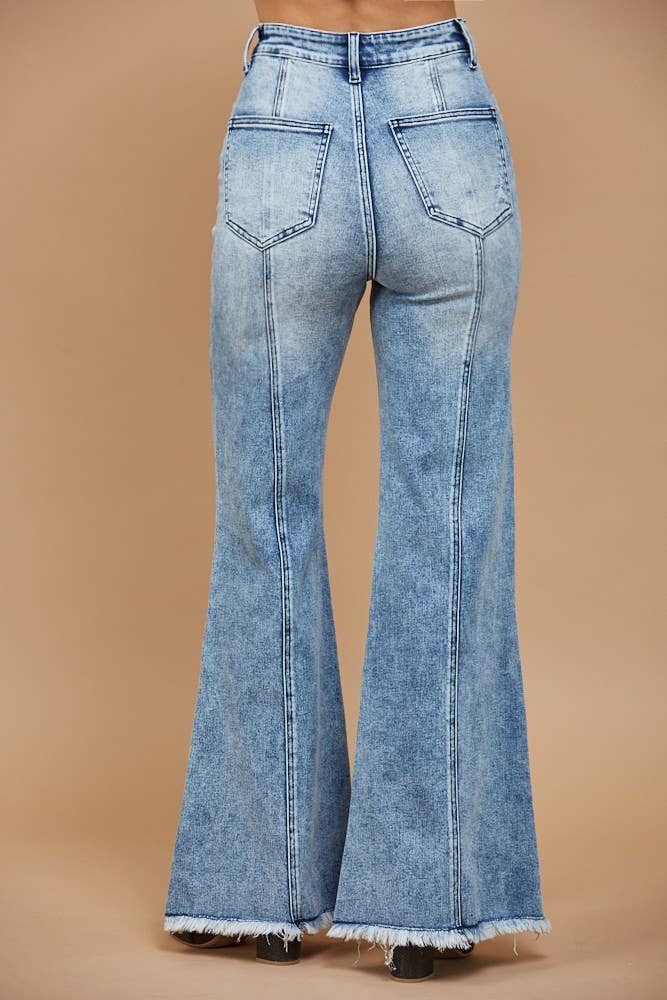 WIDE LEG PALAZZO FIT JEANS WITH STRETCH - CountryFide Custom Accessories and Outdoors