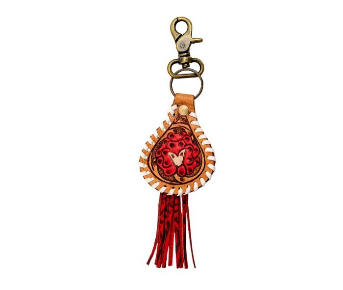 Yankee Hand - Tooled Leather Keyfob) - CountryFide Custom Accessories and Outdoors