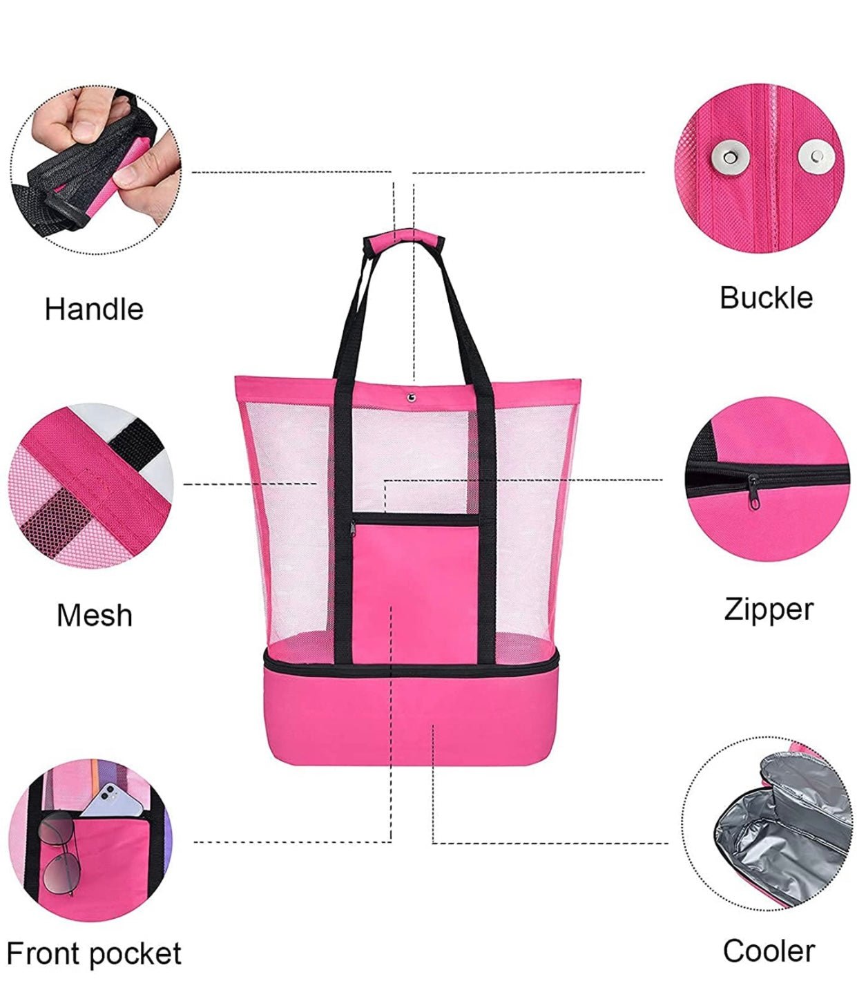 BEACH BAG WITH ATTACHED COOLER - CountryFide Custom Accessories and Outdoors