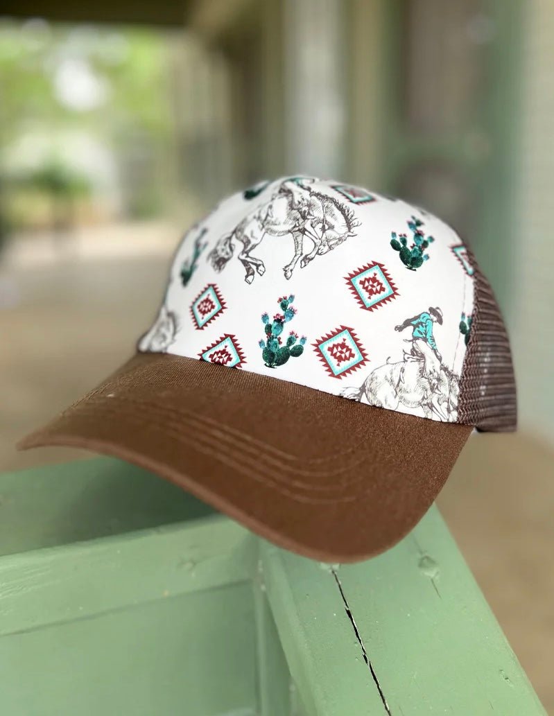 BRONC DESERT BASEBALL CAP - CountryFide Custom Accessories and Outdoors