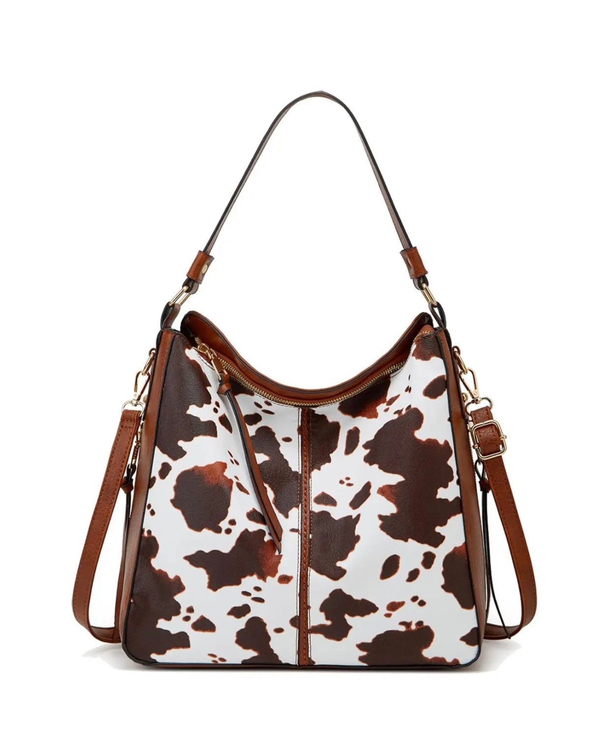 CONCEAL COW PRINT LEATHER PURSE - CountryFide Custom Accessories and Outdoors