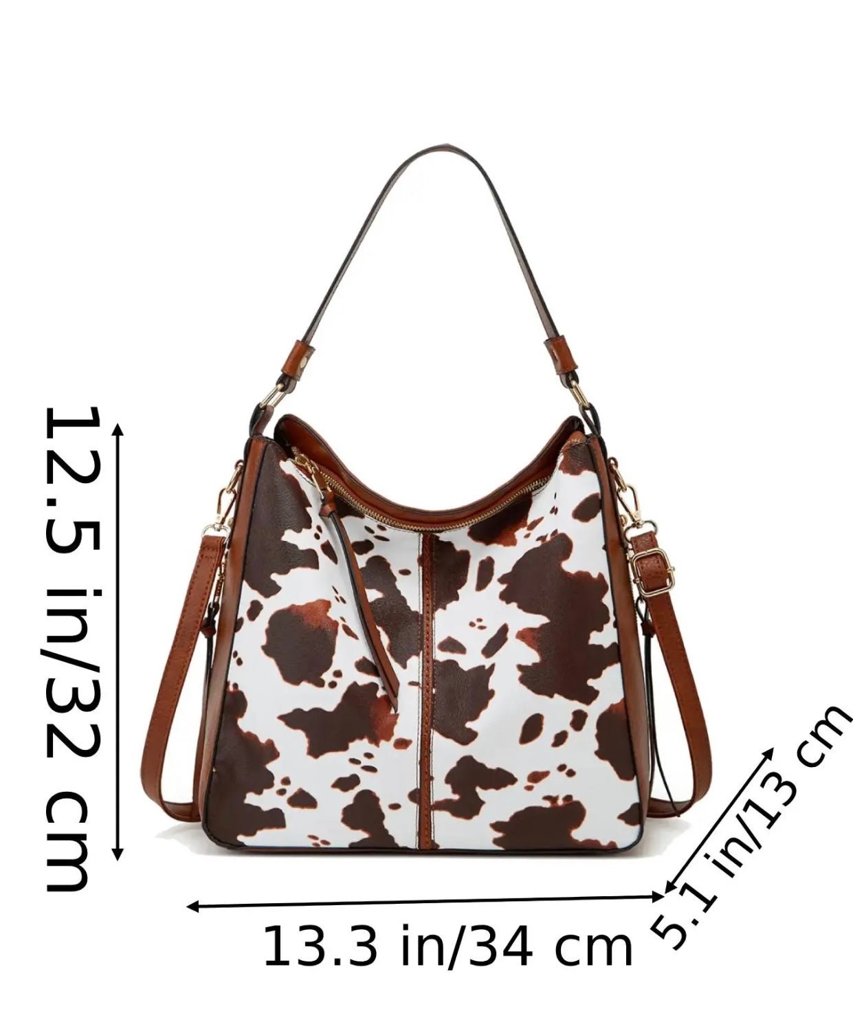 CONCEAL COW PRINT LEATHER PURSE - CountryFide Custom Accessories and Outdoors