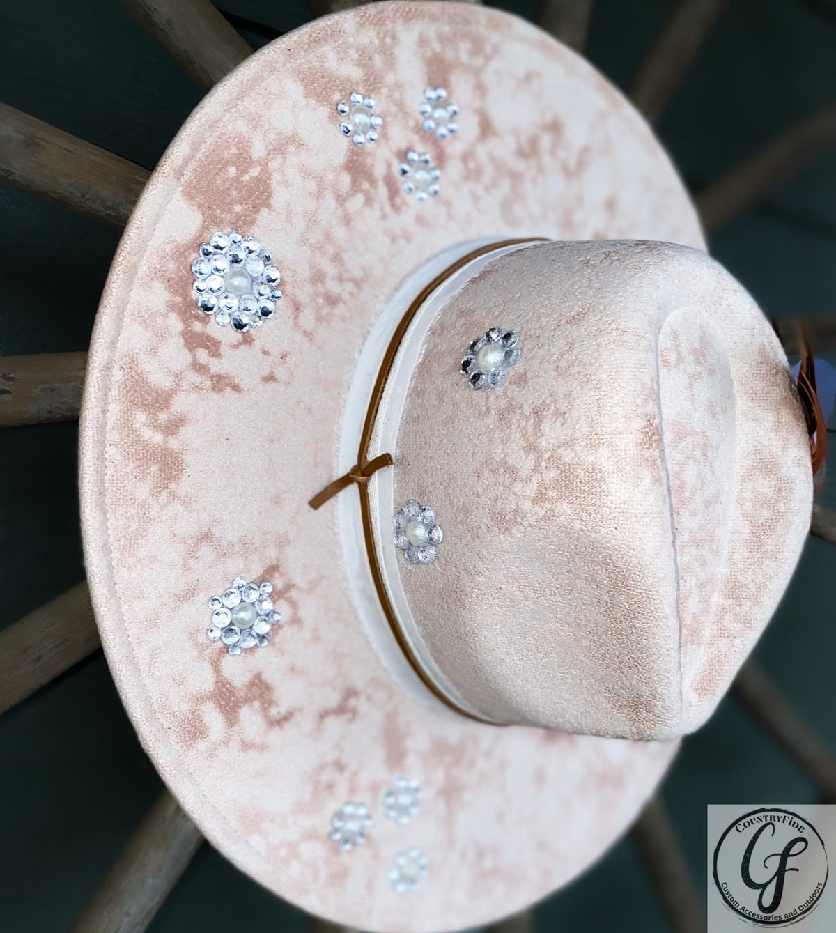 DIAMONDS AND PEARLS FEDORA - CountryFide Custom Accessories and Outdoors