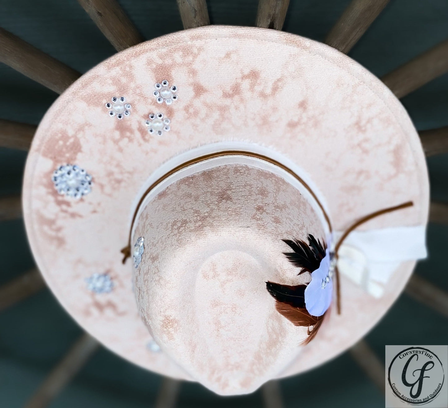 DIAMONDS AND PEARLS FEDORA - CountryFide Custom Accessories and Outdoors
