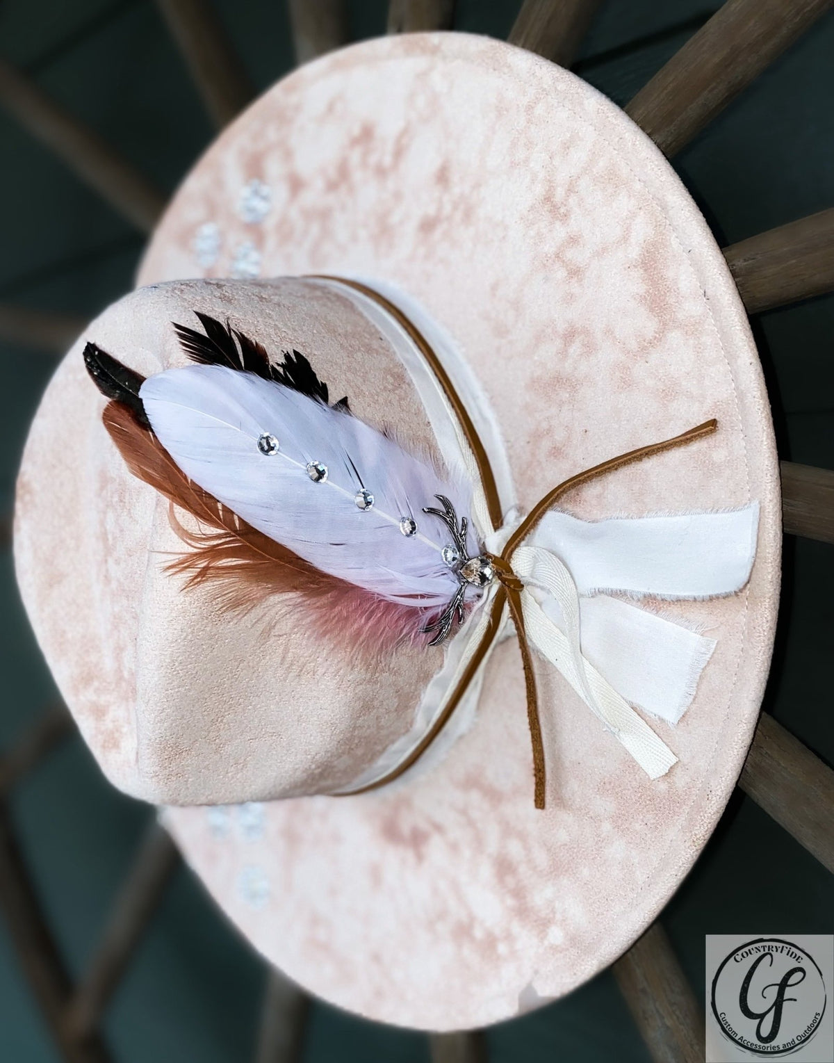 DIAMONDS AND PEARLS FEDORA - CountryFide Custom Accessories and Outdoors