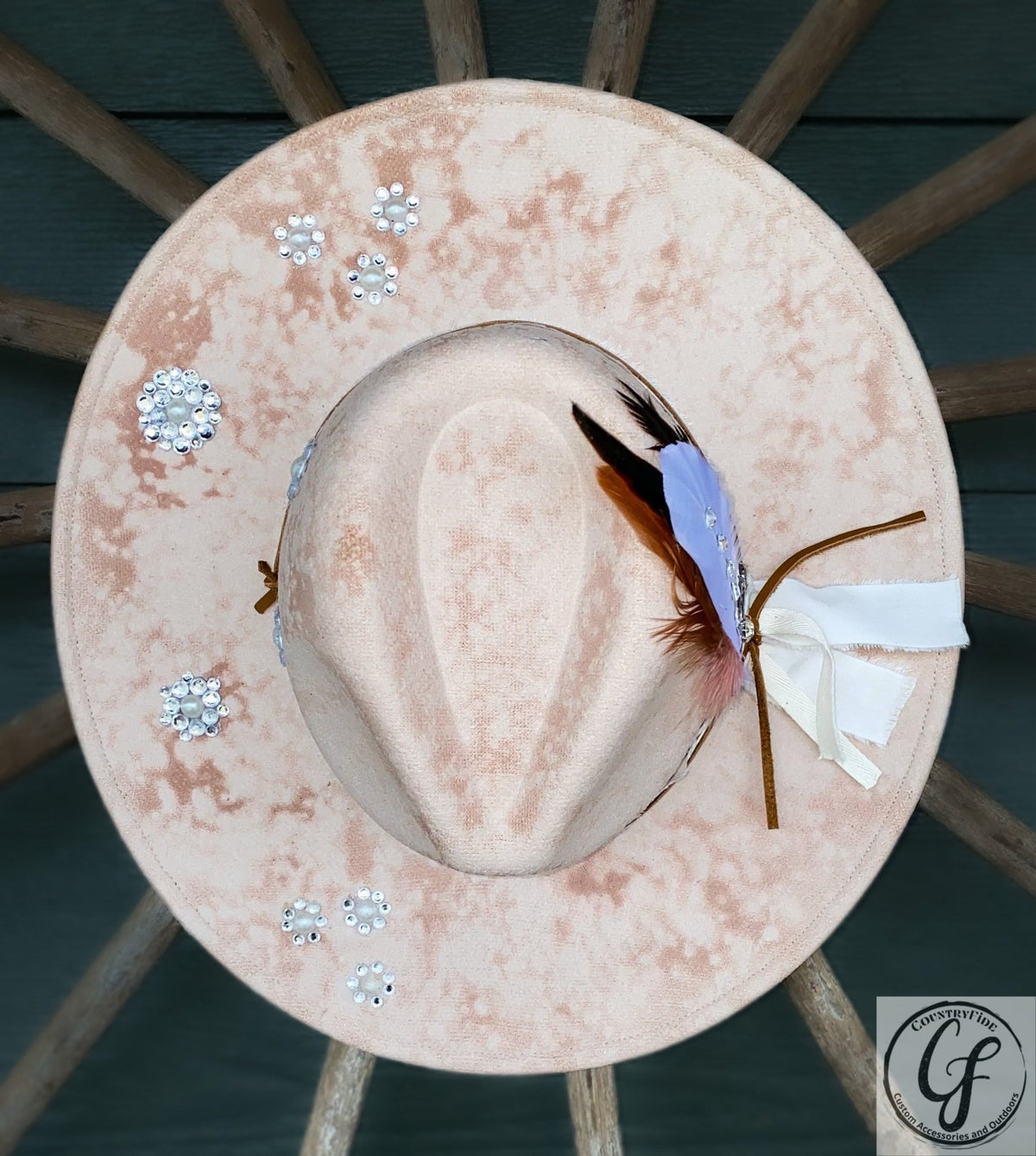 DIAMONDS AND PEARLS FEDORA - CountryFide Custom Accessories and Outdoors