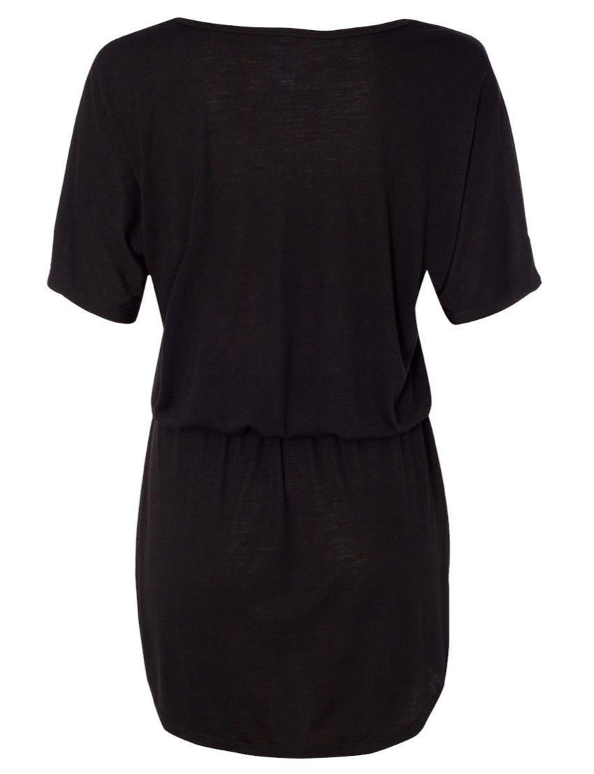 FLOWY V NECK DRESS - BELLA + CANAVAS - CountryFide Custom Accessories and Outdoors