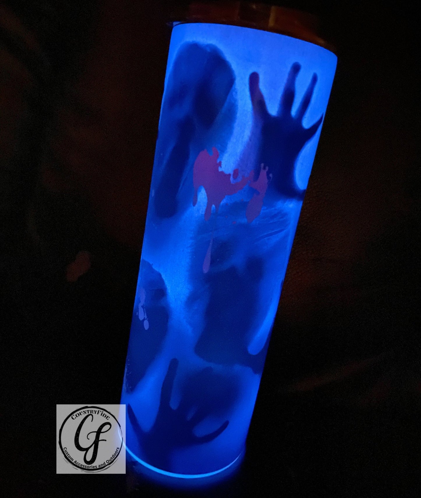Halloween Spooky Glow In Dark Tumbler - CountryFide Custom Accessories and Outdoors