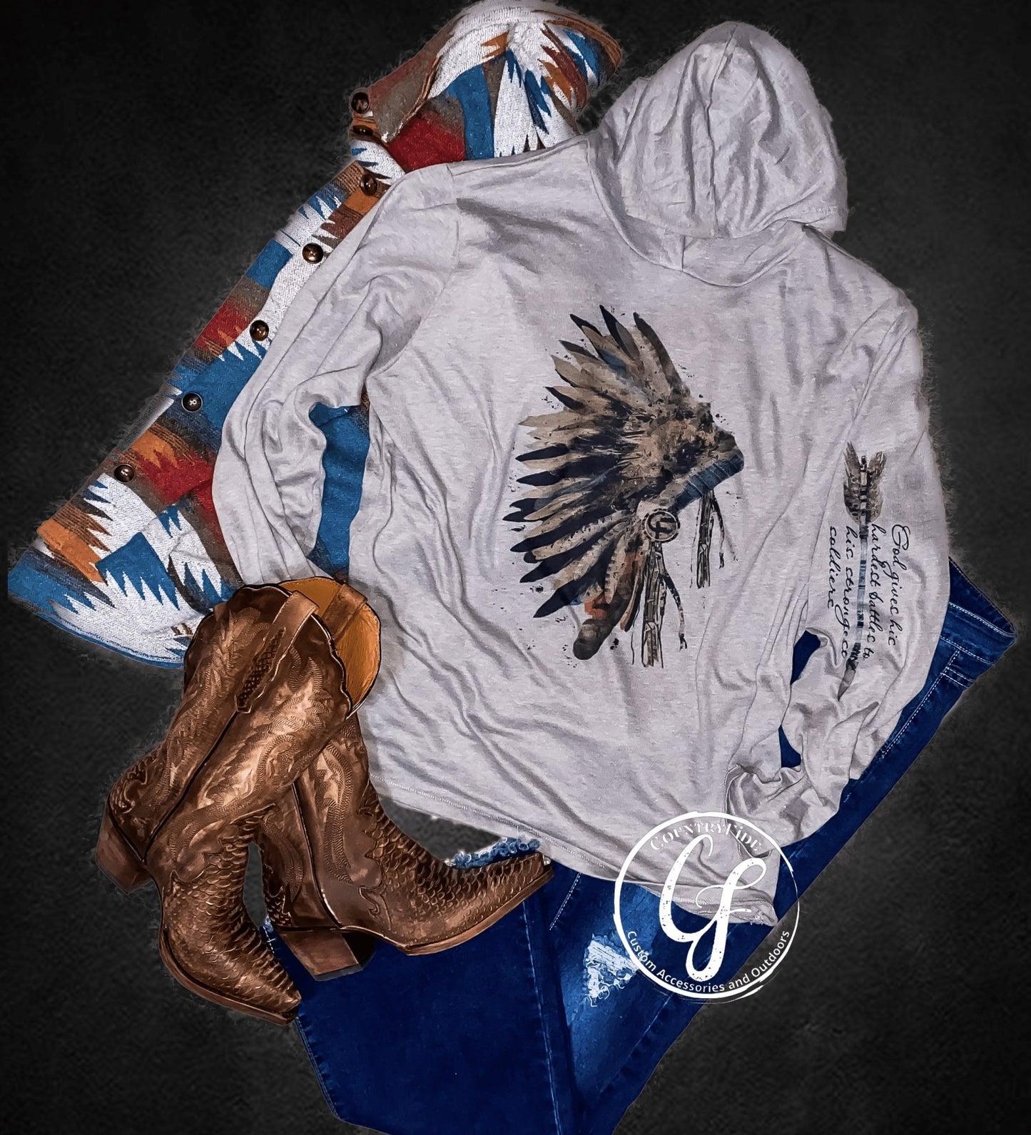 Indian with Arrow Sleeve - CountryFide Custom Accessories and Outdoors